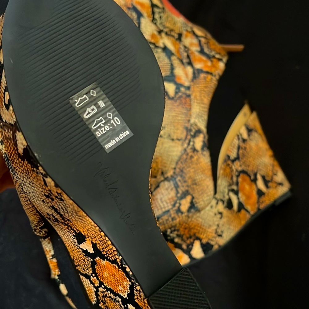 Python Snake Print Platforms Size 10 - image 2